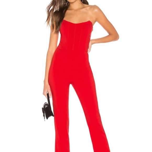 H:ours Red Jumpsuit From Revolve - Picture 3 of 4
